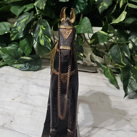 Vintage Carved Wooden Hammered Brass Rocking Horse Decor - Picture 6 of 12